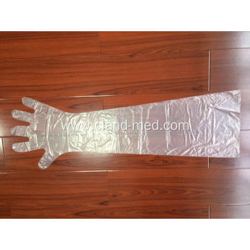 Veterinary Disposable Plastic PE Long Sleeve Gloves